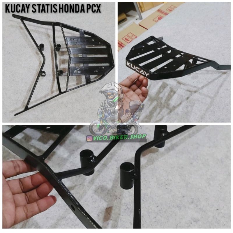 BRAKET BREKET KUCAY STATIS PCX 150 160 COCOK UNTUK BOX GIVI SHAD KAPPA KMI