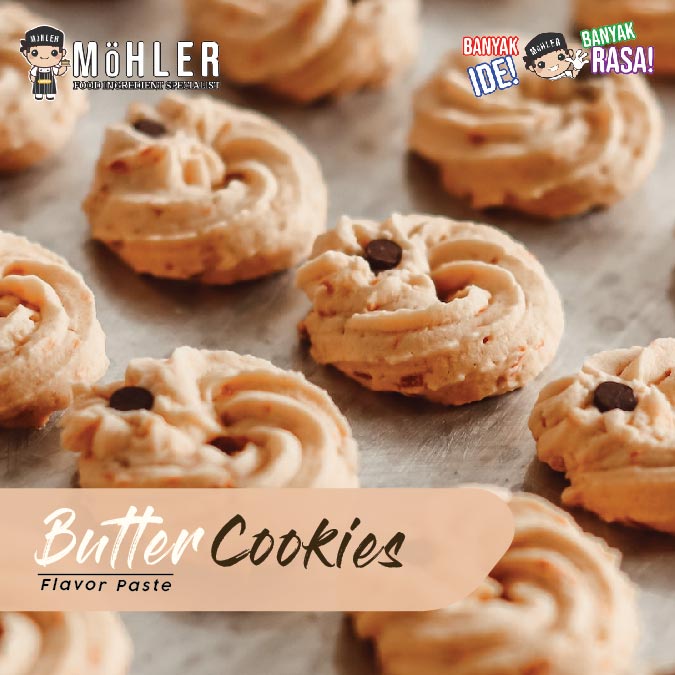 MOHLER Pasta perisa pewarna Butter Cookies (KLIK KOMBO HEMAT UNTUK BELI 1 GRATIS 1)