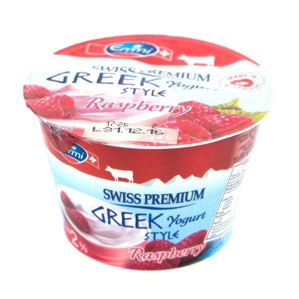 

Emmi SWISS PREMIUM Greek Yoghurt Style Rapsberry 150gr