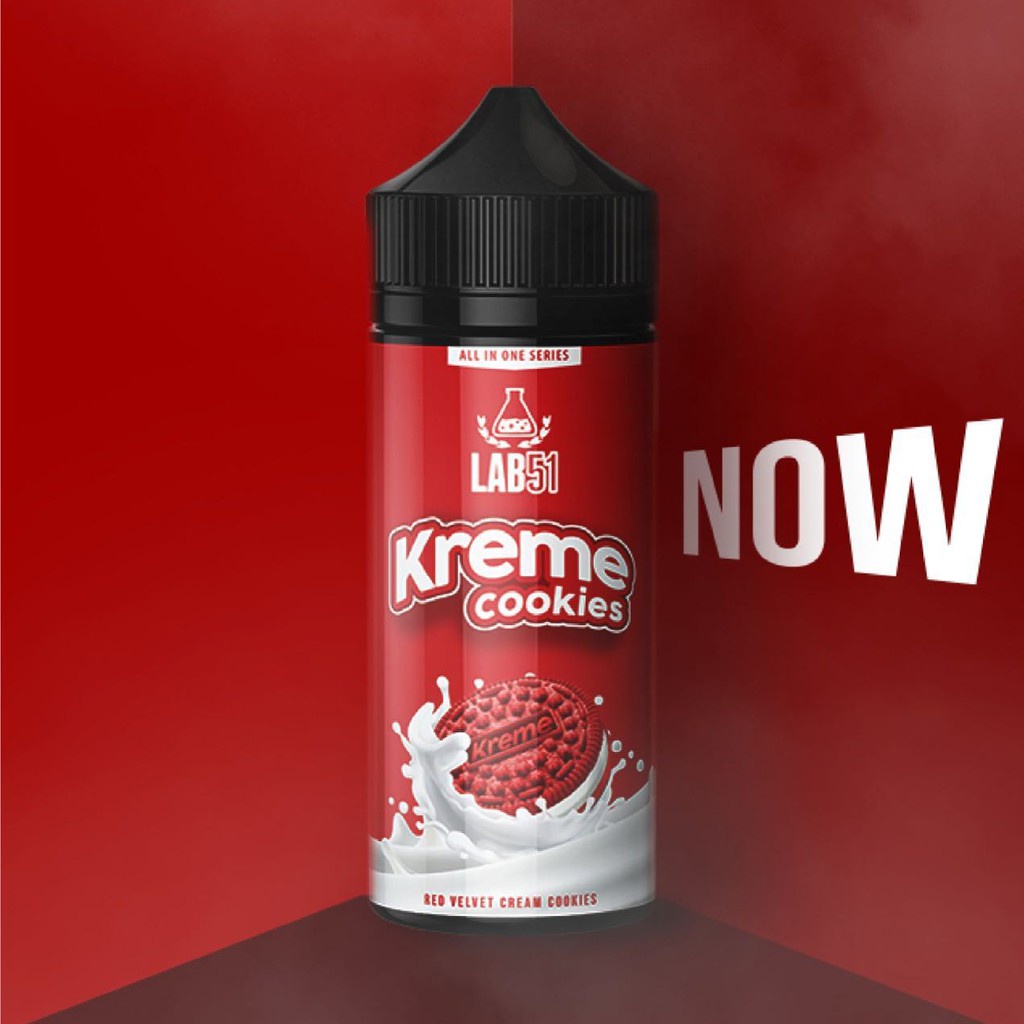 LAB51 Kreme Cookies Red Velvet Cream Cookies 100ML