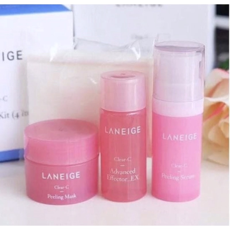 Laneige Clear C Advance Effector EX Clear C Peeling Mask Clear C Serum