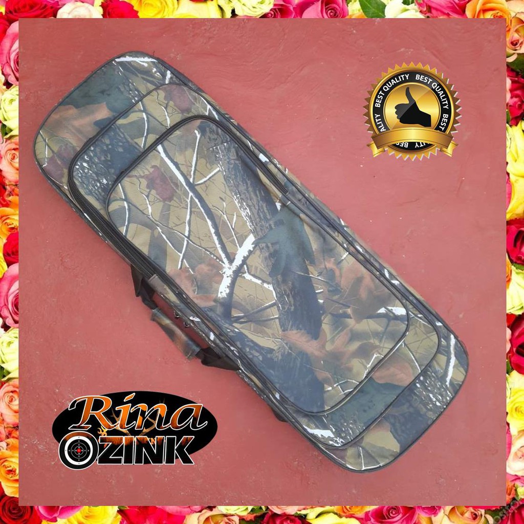 Tas PCP Kotak Bulpup Dan Pompa Camo 87cm x 30cm