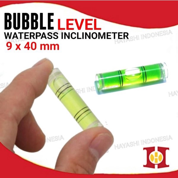 Bubble Level Silinder Spirit Leveling Waterpass Inclinometer Alat Ukur-5pcs