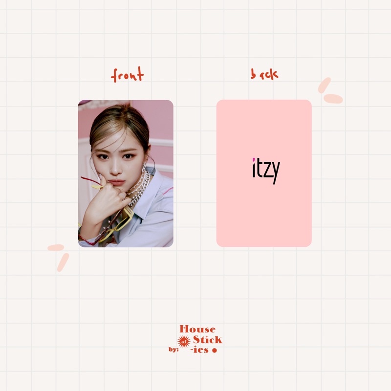 ITZY Unofficial Photocard Crazy in Love Edition