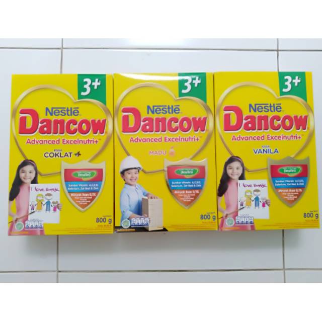 

Dancow 3+ 1kg dan dancow 3+ 800 gr