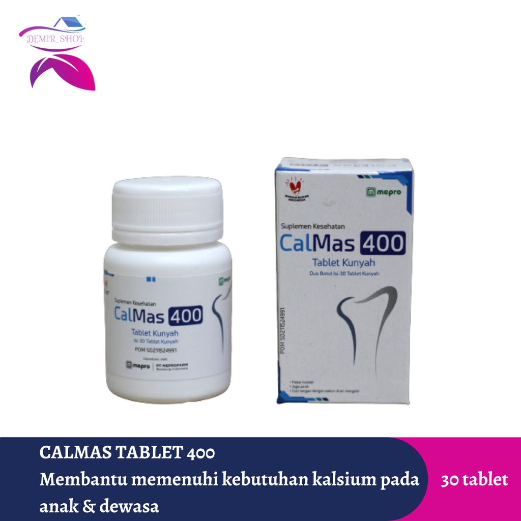Calmas 400 Tablet Kalsium untuk Anak &amp; Dewasa / Multivitamin Anak