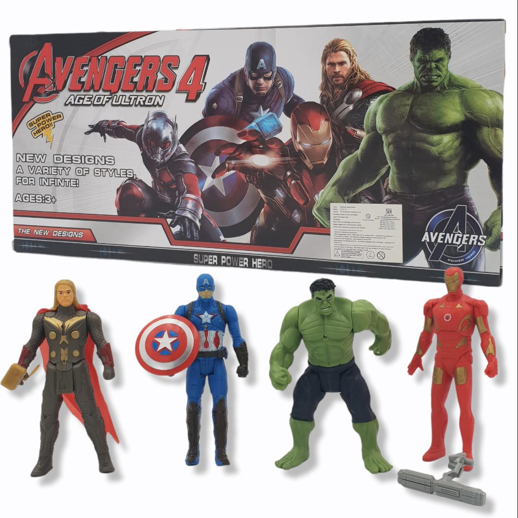 Set Mainan Anak Robot Super Hero Avengers Isi 5 Pcs/ Mainan Avengers Set Terbaru Ada Thanos Mainan