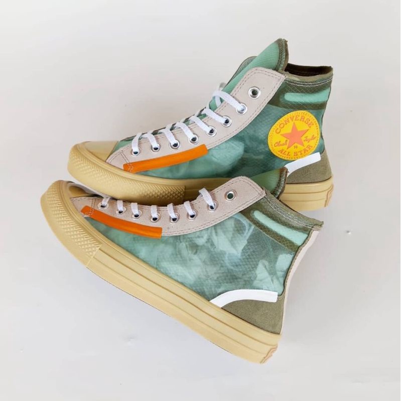 CONVERSE CHUCK TAYLOR ALL STAR 70s Hi x OFF WHITE THE TEN GREEN GUM