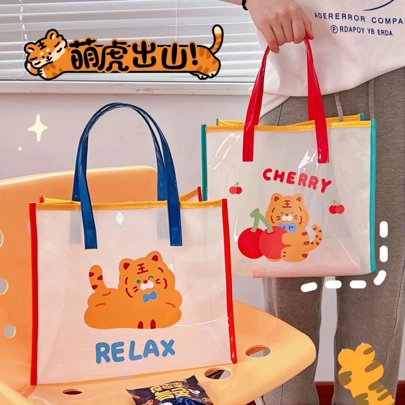 TOTEBAG KOREA MOTIF CUTE RABBIT AND BEAR / TOTEBAG LUCU GAYA KOREA / TOTEBAG ESTETIK / TAS LAPTOP / TAS DOKUMEN / TAS PIKNIK / TAS JINJING / TAS KULIAH / TAS ANTI AIR / TAS PVC / TOTEBAG WANITA / BELLE TOTEBAG