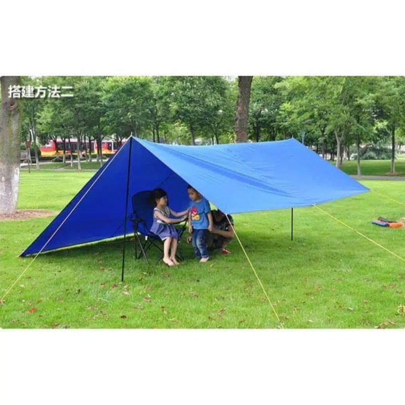 Flysheet Waterproof Pelindung Tenda Dome