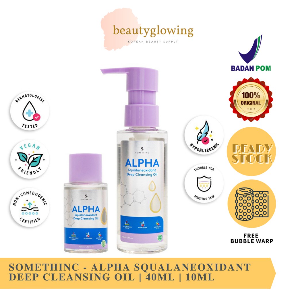 [BPOM] SOMETHINC Alpha Squalaneoxidant Deep Cleansing Oil 40ml | 100ml