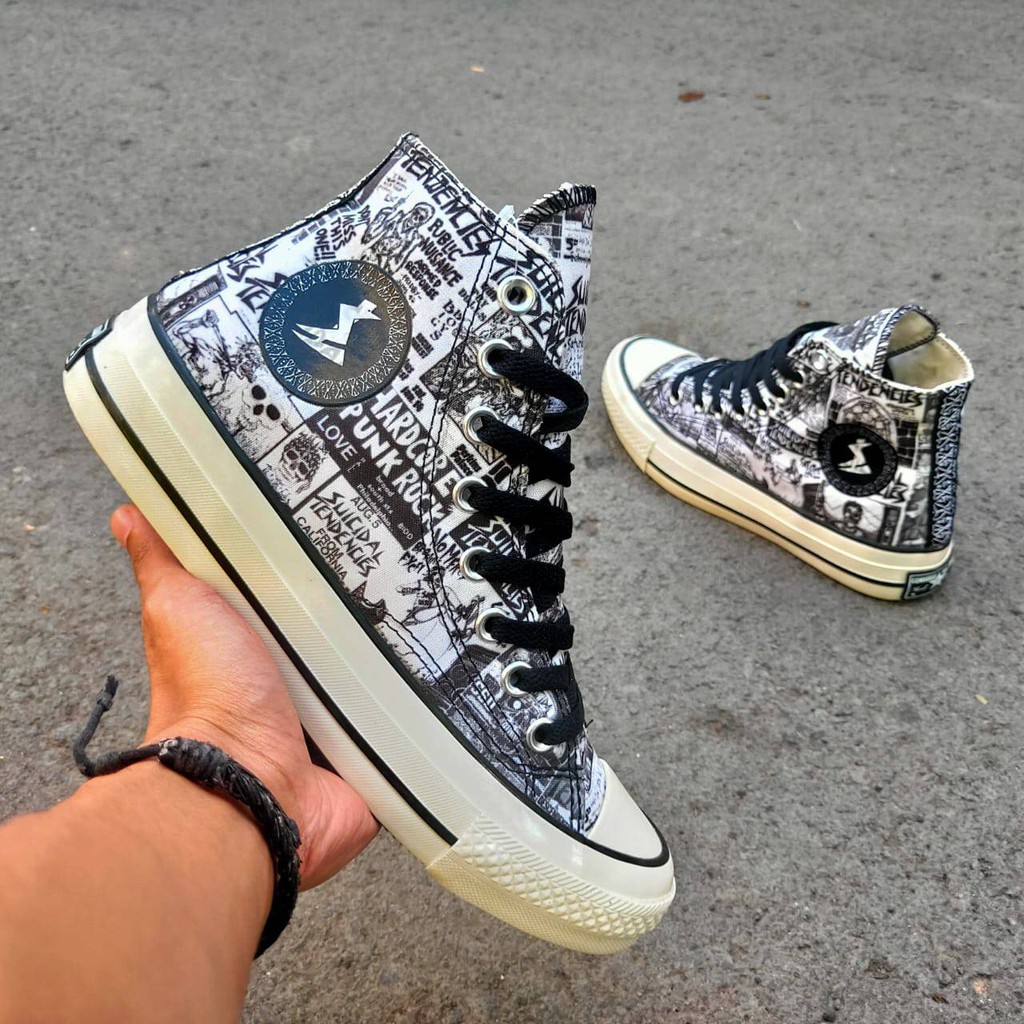 Sepatu Pria - Converse Hight X Suicidal Tendencies - Sneakers Pria Size 40. | Shopee Indonesia