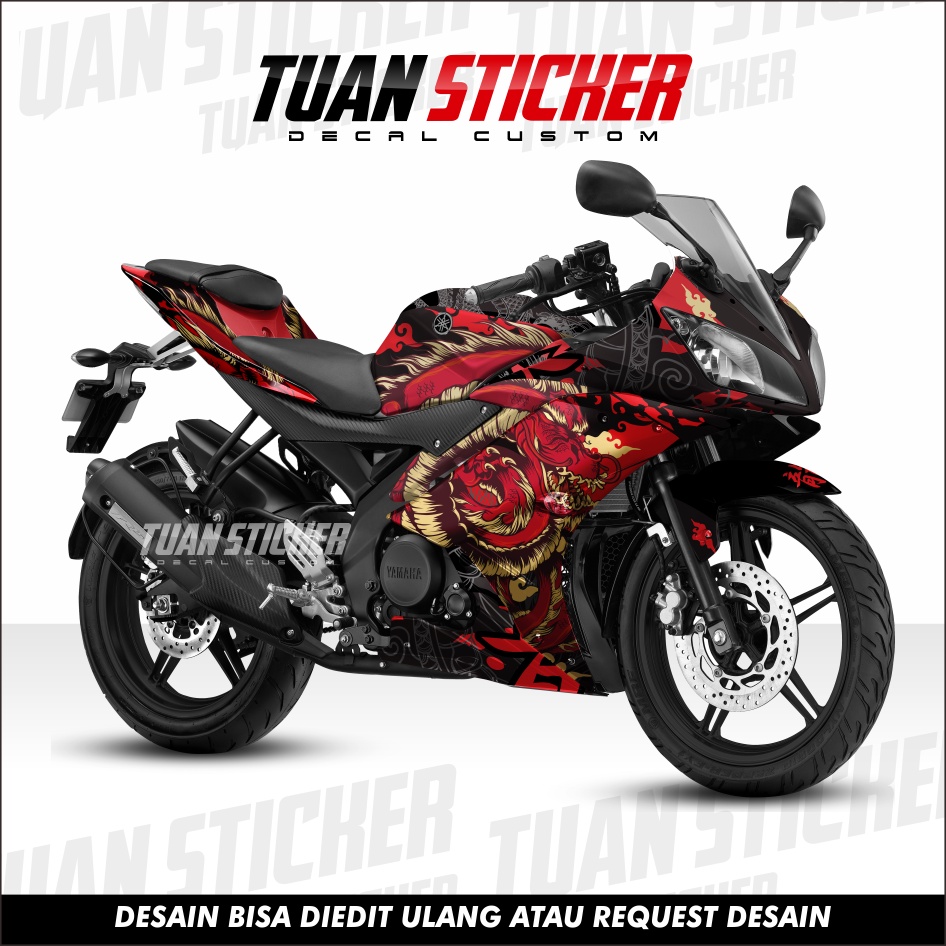 Decal Sticker Yamaha R15 V2 Full Body Sticker Decal R15 V2 Full Body Striping Full Body R15 V2 Motif