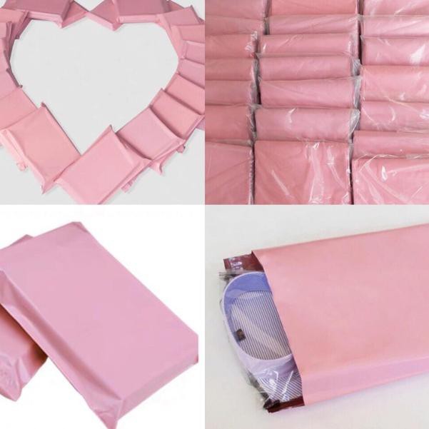 

Sudah READY.. [READY STOCK] 35x45 28x40 Polymailer Pink Muda Polybag Kantong Amplop Plastik Packing