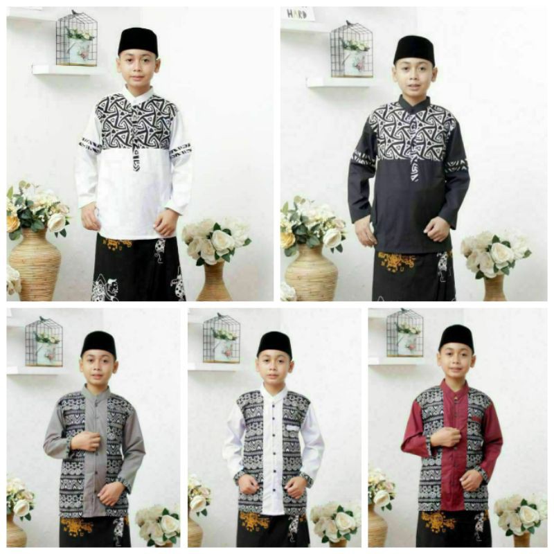 BAJU KOKO ANAK LENGAN PANJANG - KOKO ANAK GUS AZMI - BAJU KOKO AZZAHIR ANAK - KOKO ANAK SD SMP