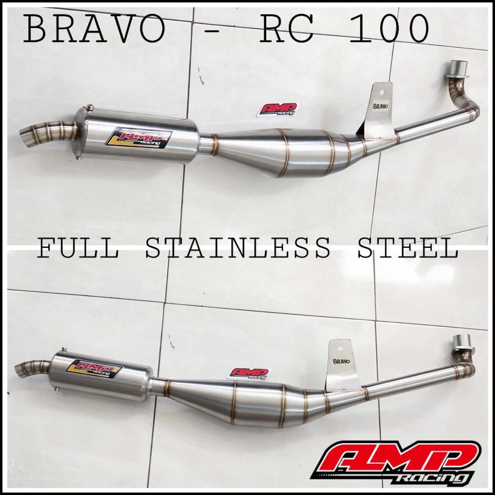 Jual Knalpot racing Suzuki bravo rc 100 - knalpot full stainless
