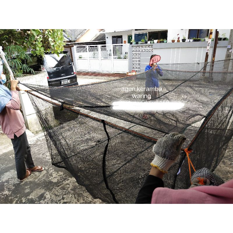 keramba ikan tutup 3m x 4m x 1.2m keramba jaring apung jaring ikan