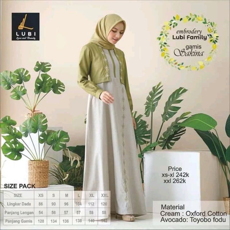 LUBI SAKINA GAMIS WANITA MUSLIM