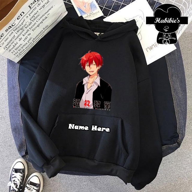 Jaket Hoodie Anak Laki Laki Anime ASSASSINATION CLASSROOM Karma Akabane Characters 101 - Habibie's