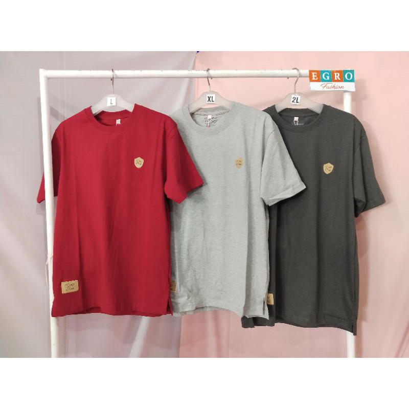 kaos ie'tuna bordir polos / kaos jumbo polos / ietuna lengan pendek