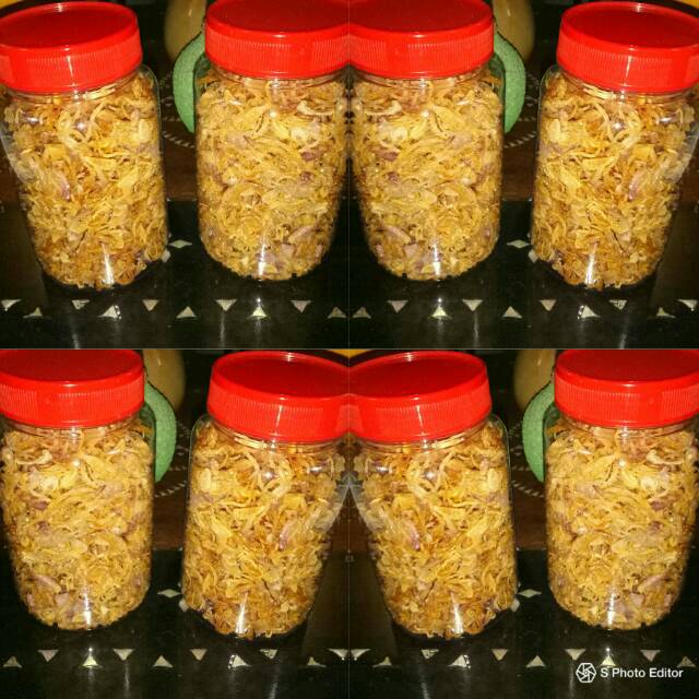 

Bawang Goreng Garing Renyah Toples 350ml Rapat