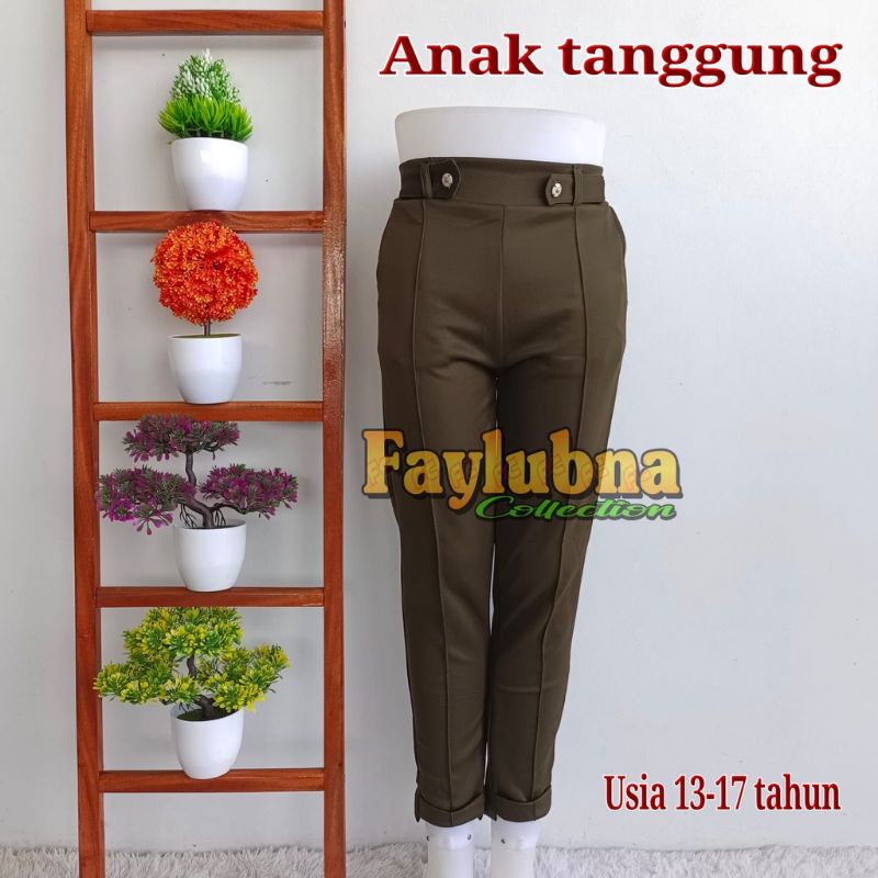 CELANA ANAK TANGGUNG LUNA SCUBA GESPER 14-17 TAHUN/BAGY PANT GESPER/FASHION WANITA TERBARU