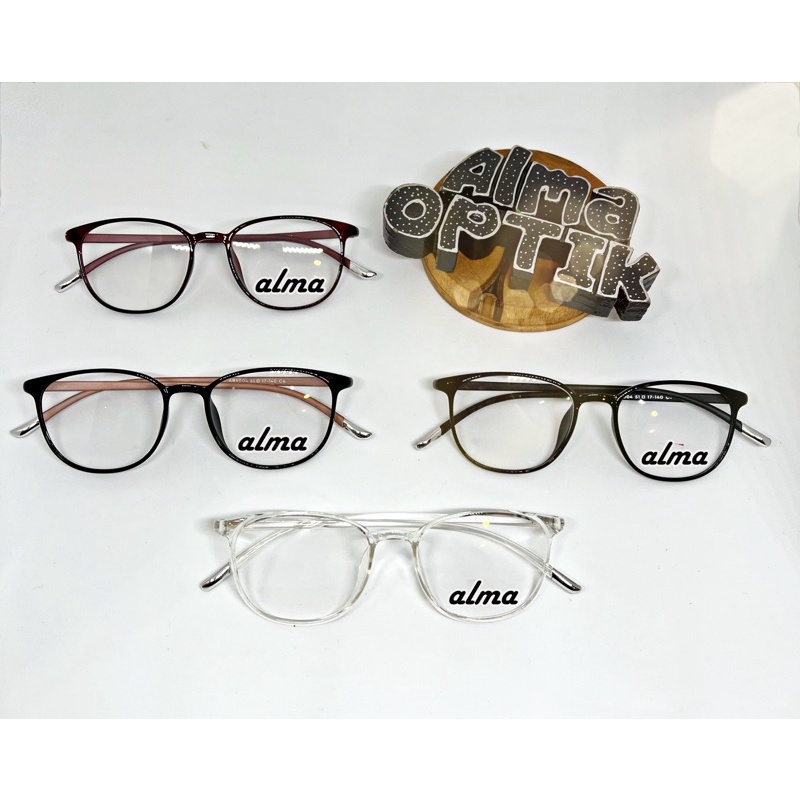 kacamata bisa dengan lensa BLUESACROMIC, BLUECROMIC, BLUERAY, PHOTOCROMIC, BLUESATIN | optik alma