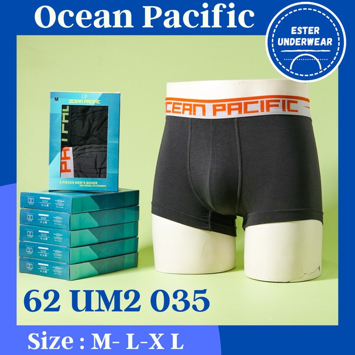 CELANA DALAM BOXER OCEAN PASIFIC OP 2 035 ISI 2 BAHAN MODAL