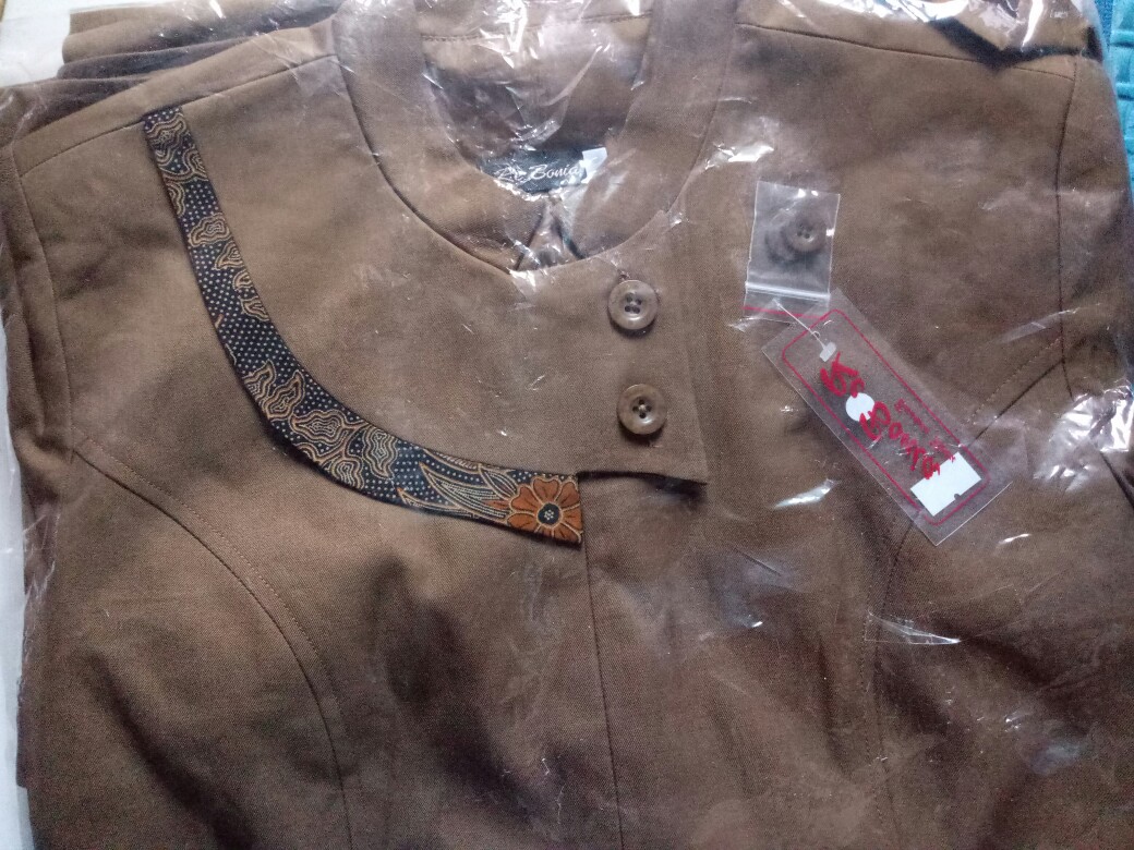 Gamis Pemda Batik / Gamis Pns / Pdh Pemda / Gamis Khaki /princessfa