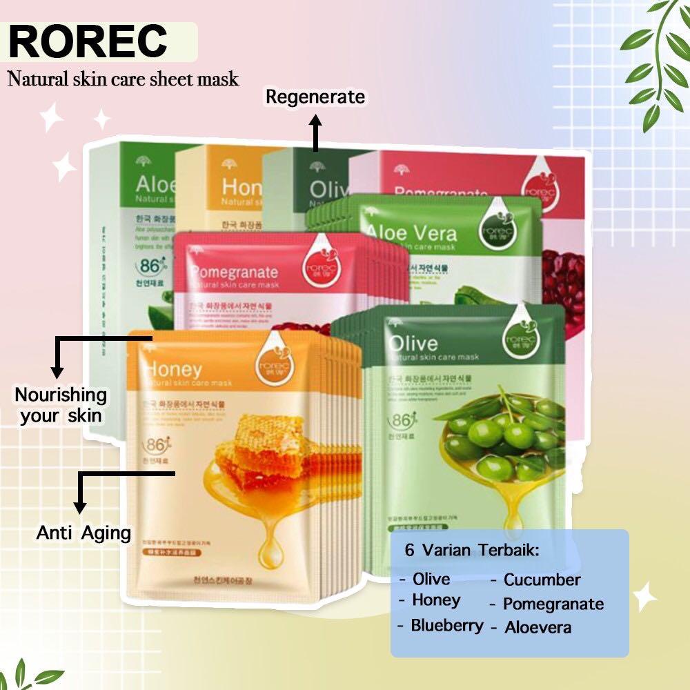 Jual Sheet Mask Korea Rorec Viral Original Bpom Murah Bikin Glowing Shopee Indonesia