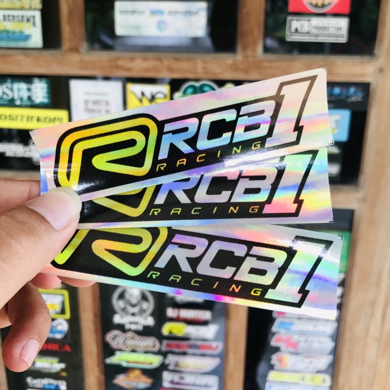 Sticker Racing Hologram Bijian - RCB1 Prostreet RCB - SoundBalapBlitar