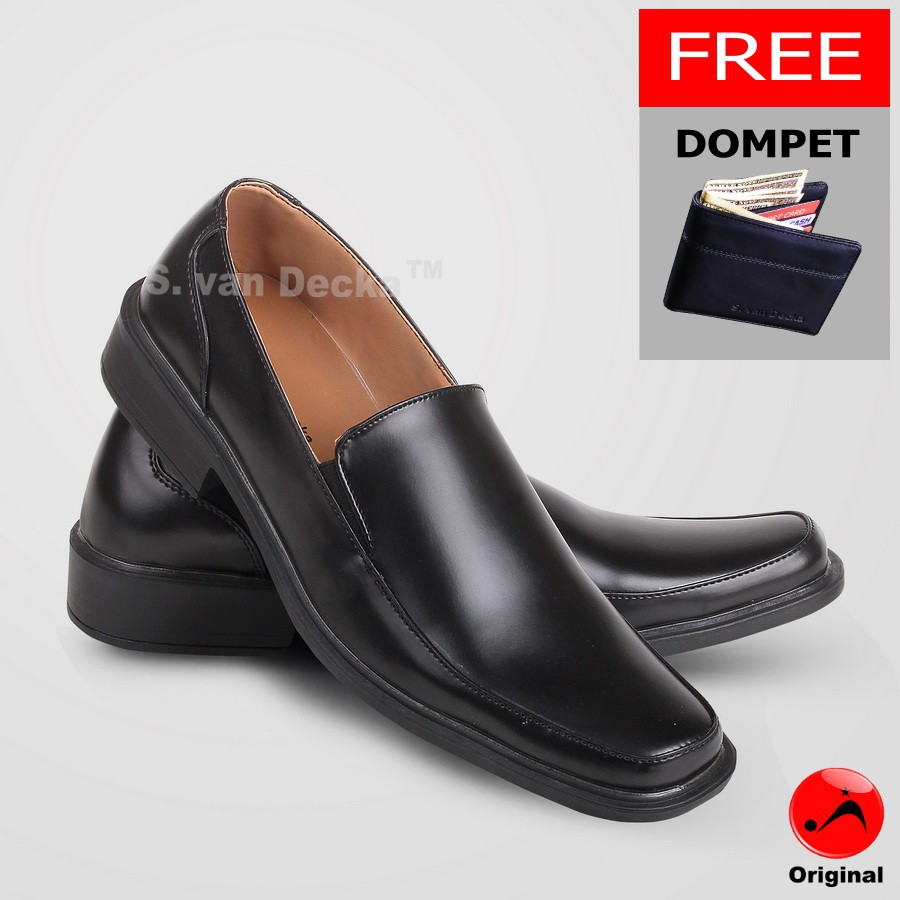 Sepatu Formal Pria S.van Decka D-TK025 + Gratis Dompet