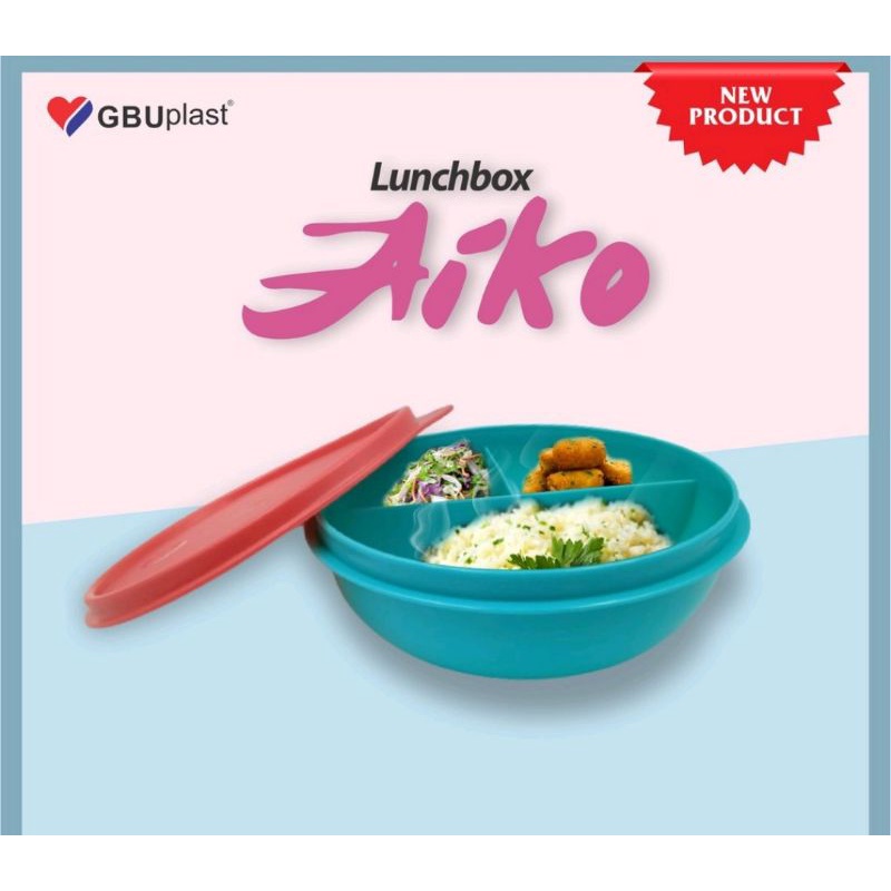 Lunch Box Bulat Murah/Wadah bekal GBU/Bekal Aiko gbu/Warna Random