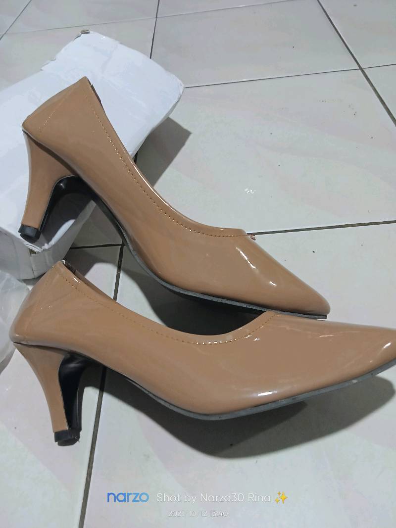 Zufar - Jane Glossy Pentopel Wanita / Sepatu Wanita / Sepatu Kerja Wanita/everlasting Heels