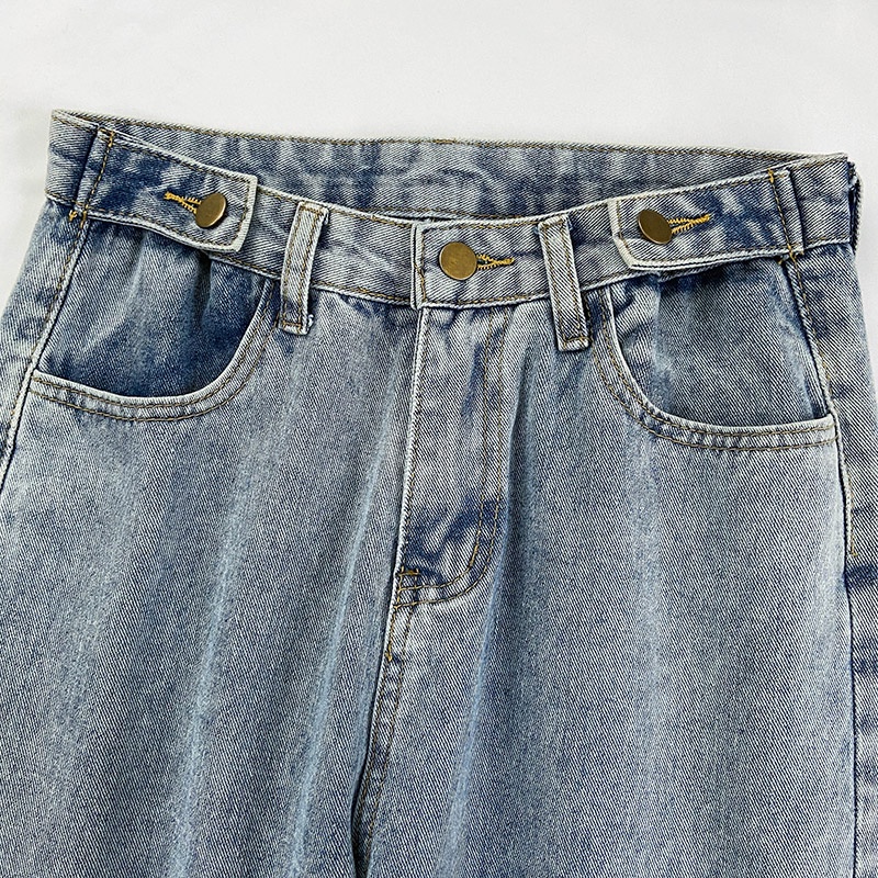 NEW Celana Jeans Panjang Wanita Highwaist Kulot Kualitas Premium（rawis）
