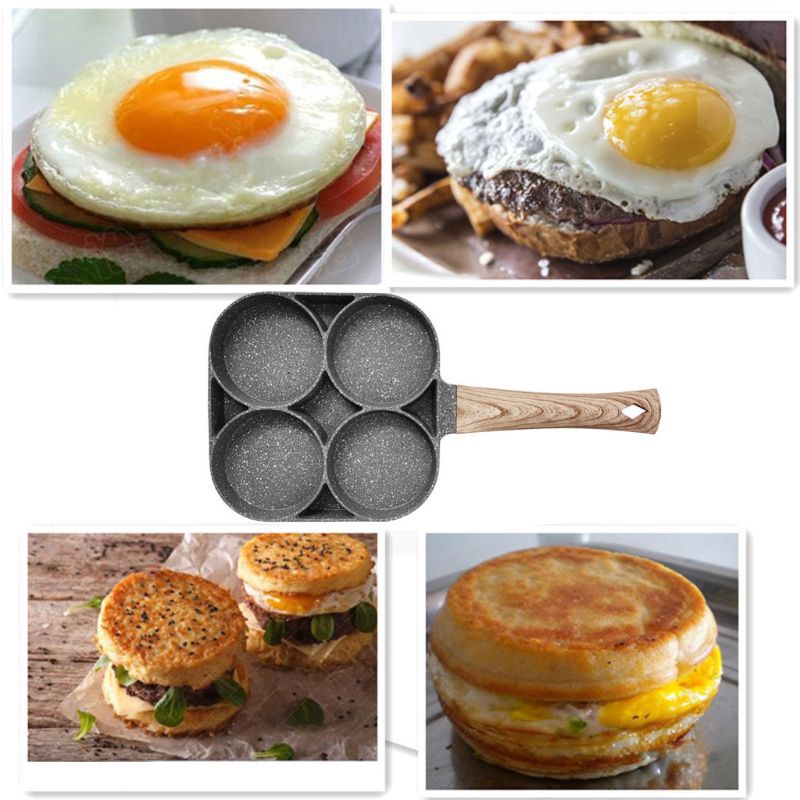 Pancake frying pot pan / panci steak grill egg telur omelet pan breakfast / hamburger maker anti lengket murah [BISA COD]