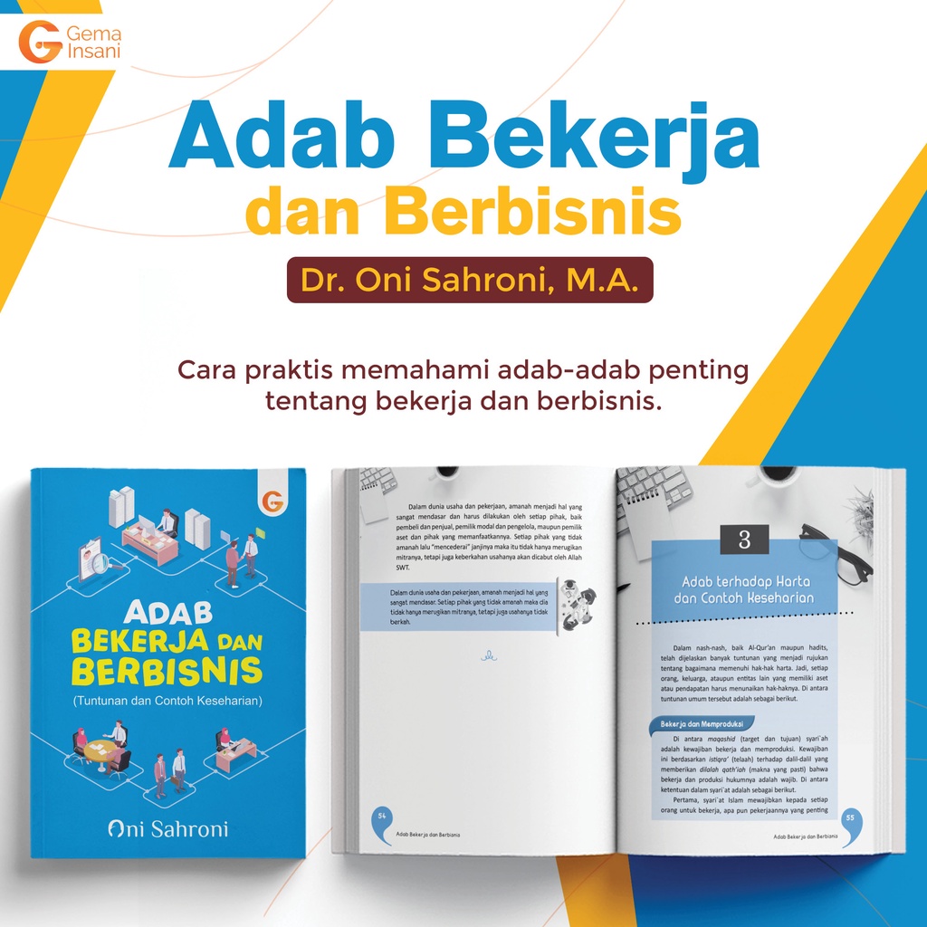 Buku Adab Bekerja dan Berbisnis - Gema Insani 100% Original