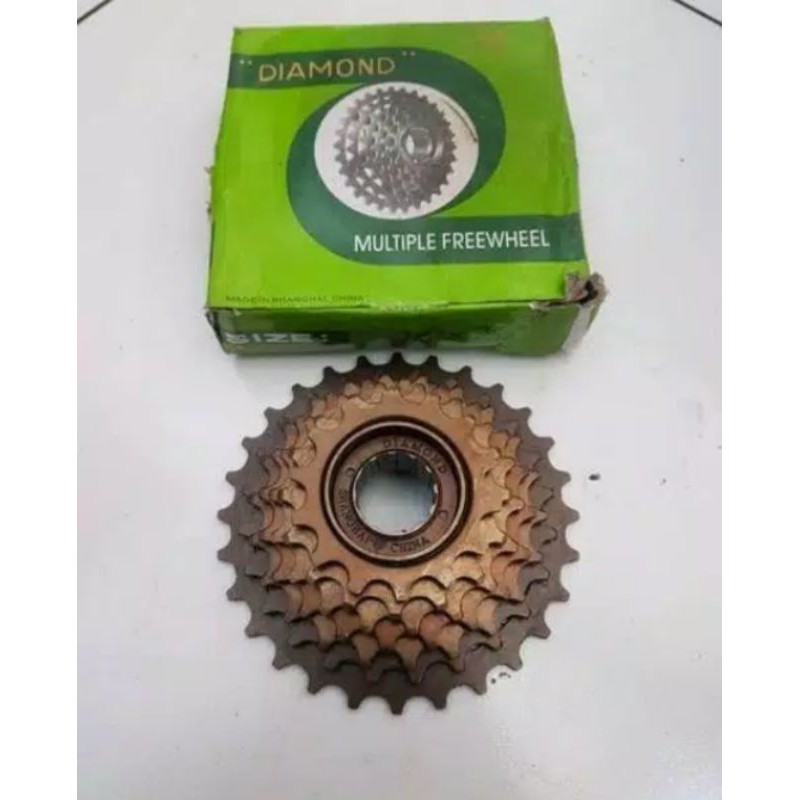 Sproket Gear 7 speed ulir Diamond