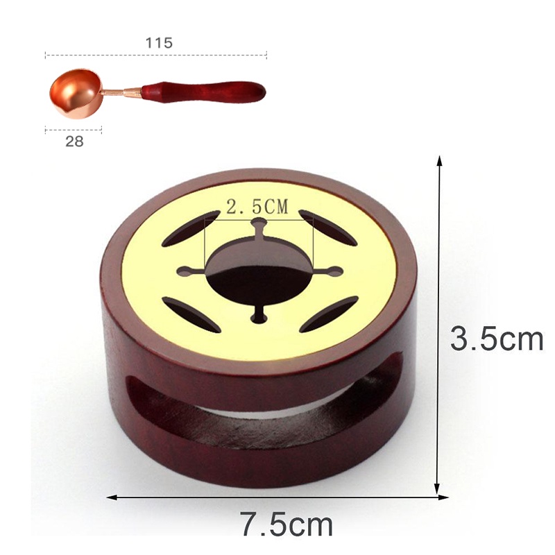 ★2in1 Furnace Dan Sendok★Wax Seal Stamp Wax Furnace Wax Melting Glue Furnace Peleleh Lilin Wax Gaya Tungku Lilin