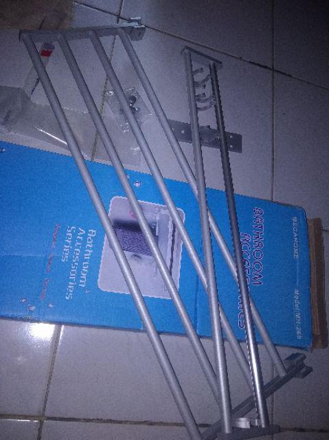 Fs Rak Handuk Rak Dinding Rak Toilet Rak Aluminium Rak Multifungsi Rak Kamar Mandi Rak Tempat Sabun