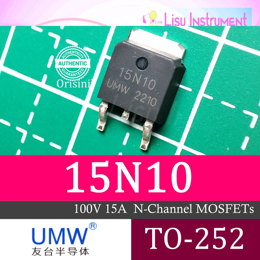 Jual 15N10 100V 15A N-Channel MOSFETs TO-252 UWM Original | Shopee ...