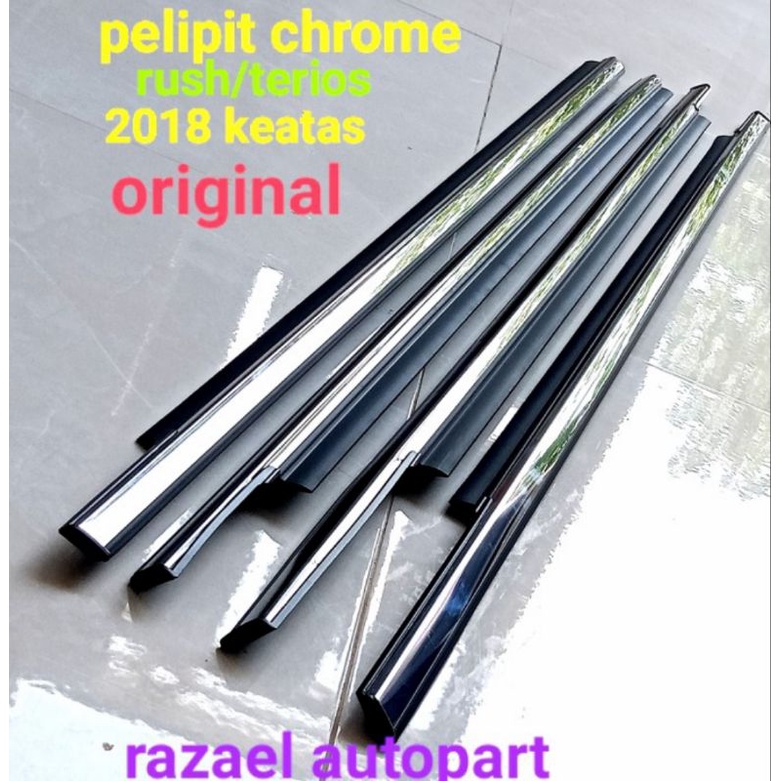 Pelipit kaca Rush, Terios chrome 2018 up