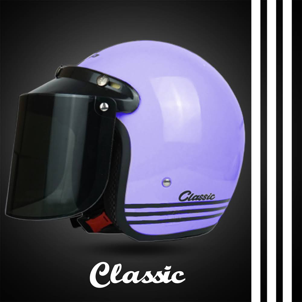 HELM BOGO CLASSIC DEWASA KACA DATAR KACA CEMBUNG SNI UNTUK PRIA DAN WANITA DEWASA COD HELM Free Packing