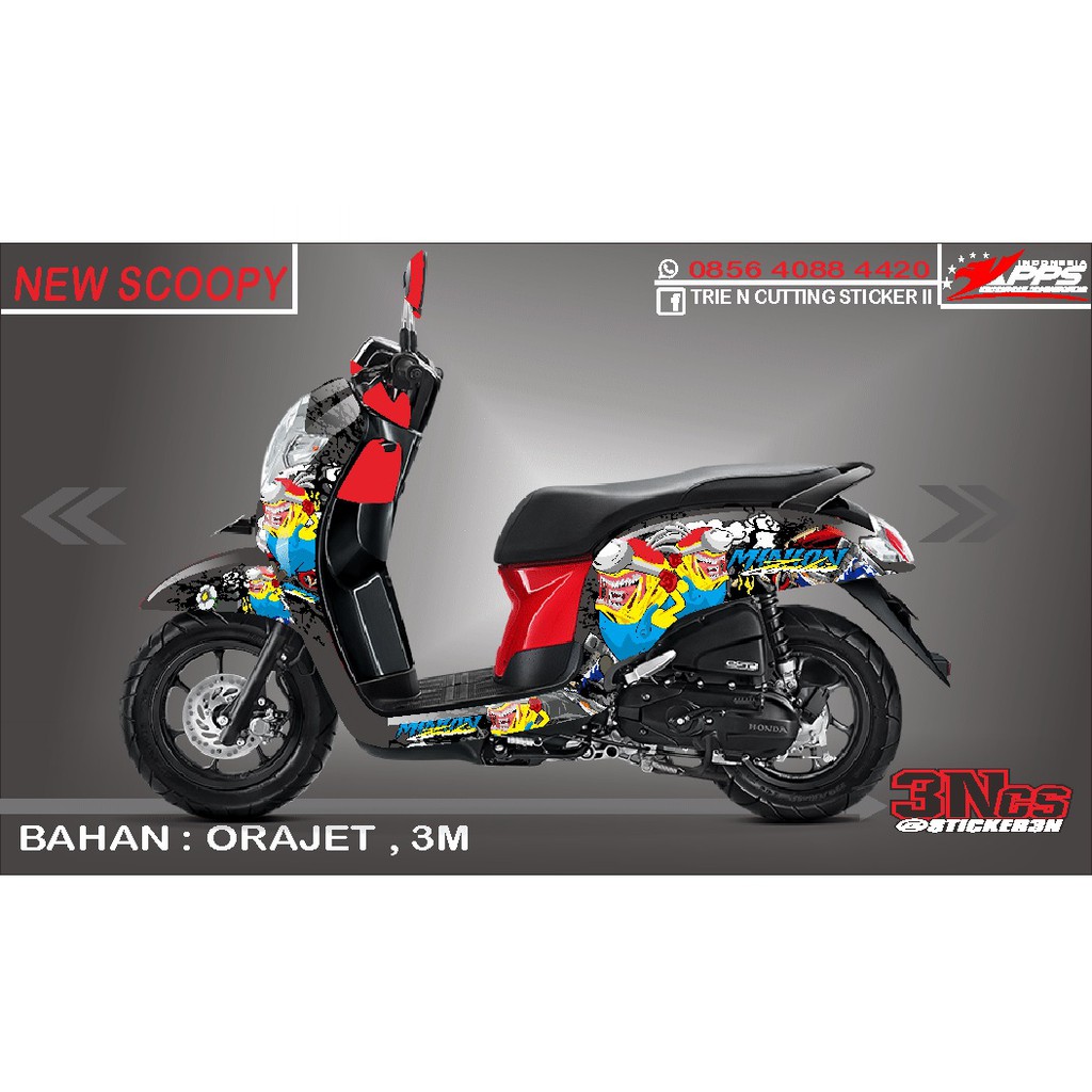 Decal Sticker Scoopy Fi New Minion Zombie Shopee Indonesia