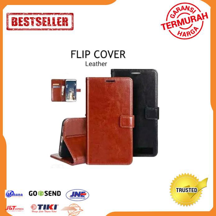 FLIP CASE HP OPPO A5S WALLET LEATHER CASE DOMPET
