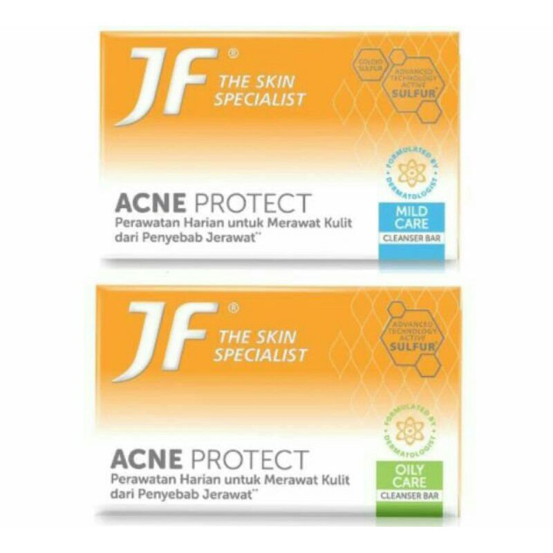 Jf Sulfur Acne Protect Oily Care/Mild Care 90g Batang