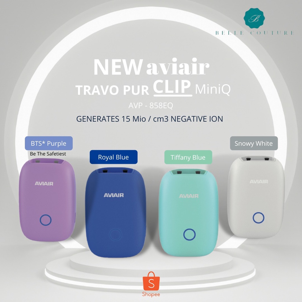 CUCI GUDANG AVIAIR TRAVOPUR CLIP EQ 15 JUTA ION Air Purifier Portable Clip On Kalung