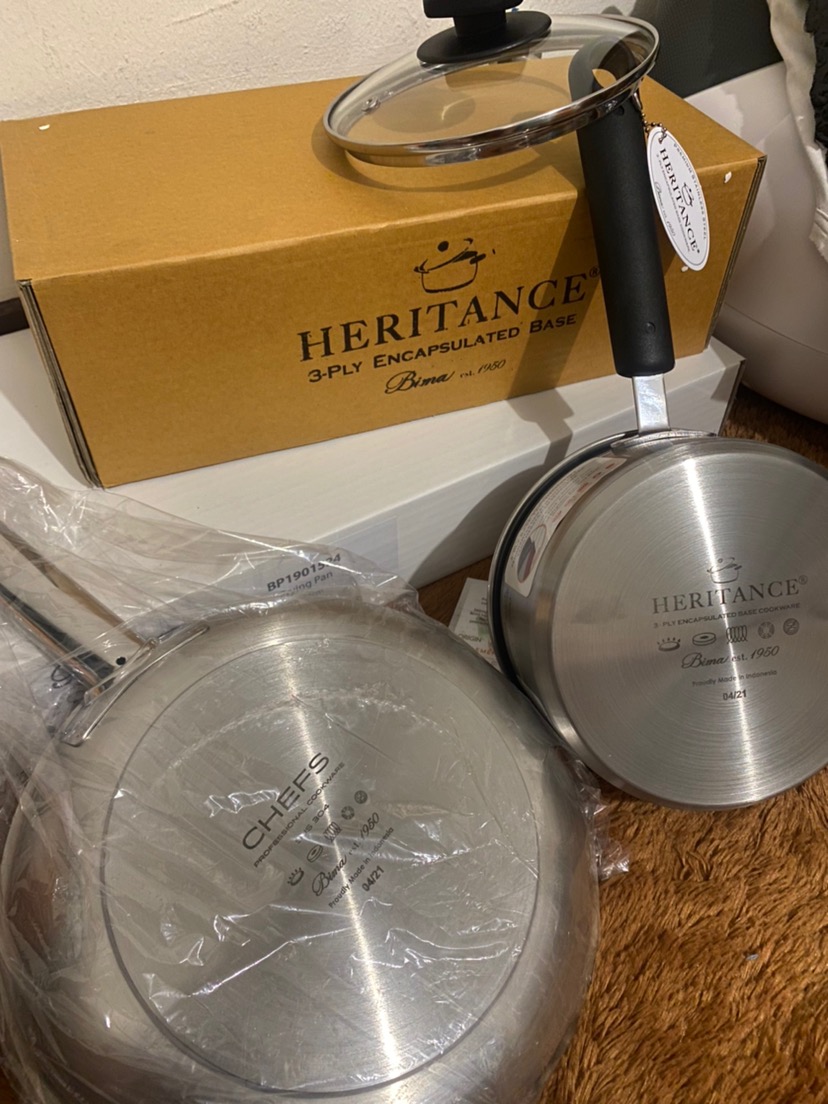 Bima Chefs Frying Pan Stainless 24 Cm / Penggorengan Gagang Satu Stainless / Bp1901524