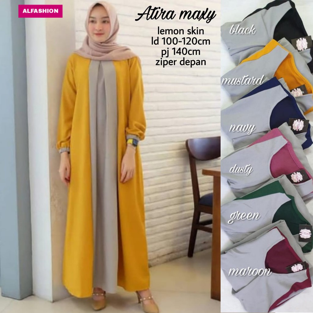 ATIRA maxy MURAH gamis syari ORIGINAL alfashion dress casual muslim BEST SELLER