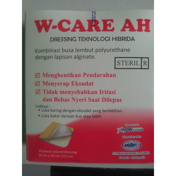 AAB21   wcare ah/balutan luka/modern dressing